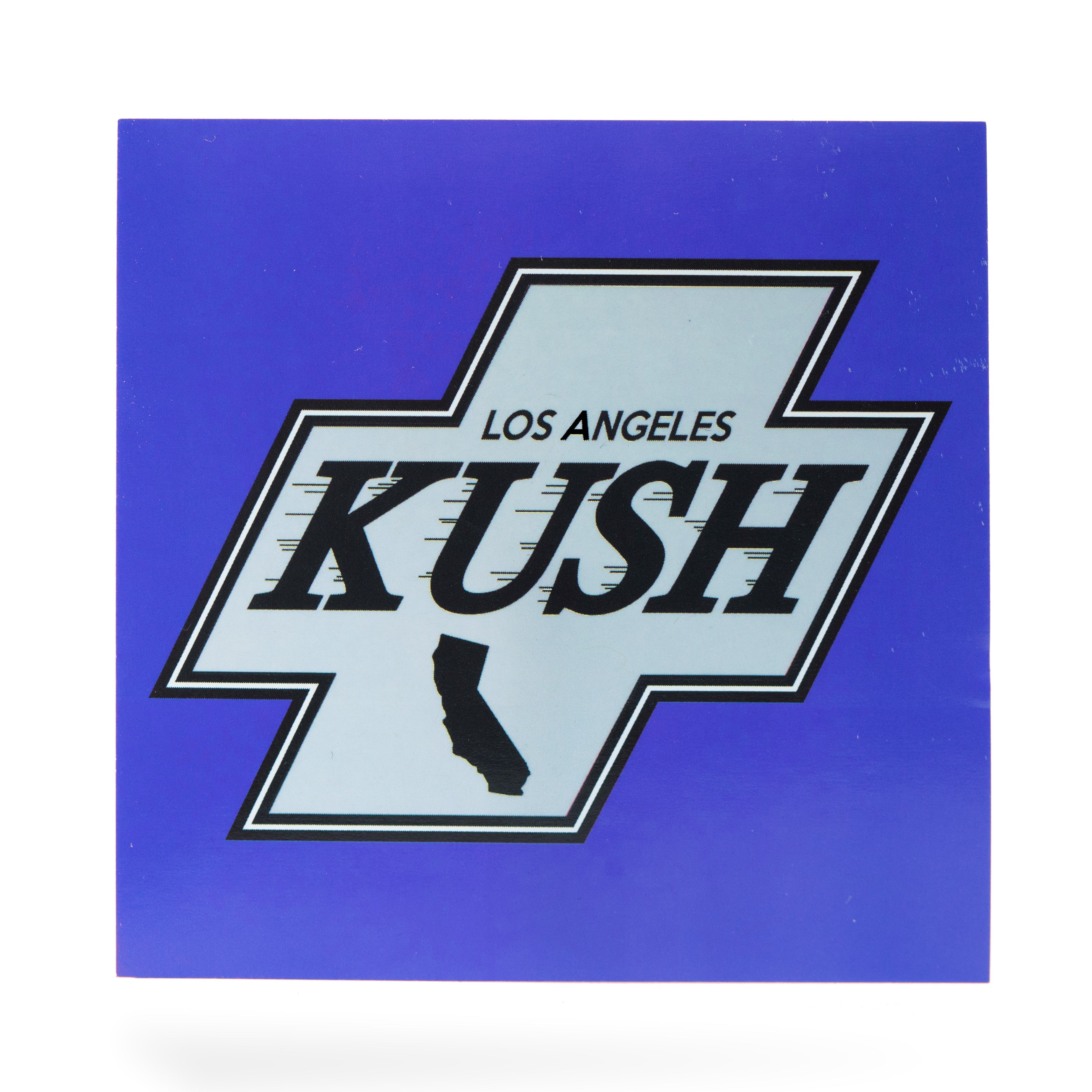 LA Kush Cross Sticker - Blue/White