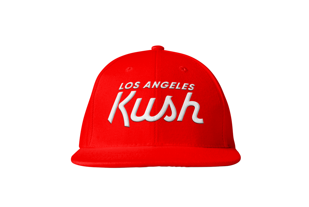 LA Kush OG Snapback - Red/White