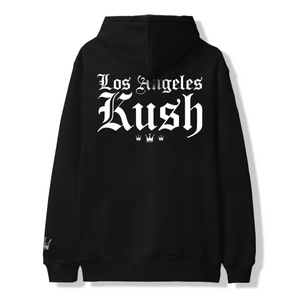 LA Kush Old English Pullover Hoodie - Black/White
