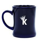 "K" Krown Mug - Blue/White