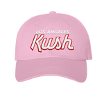 LA Kush Valentine’s Day 2023 Dad Hat – Pink/Red Outline/White
