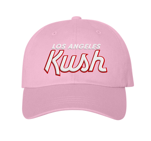 LA Kush Valentine’s Day 2023 Dad Hat – Pink/Red Outline/White