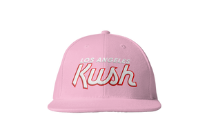 LA Kush Valentine's Day 2023 Snapback - Pink/Red Outline/White
