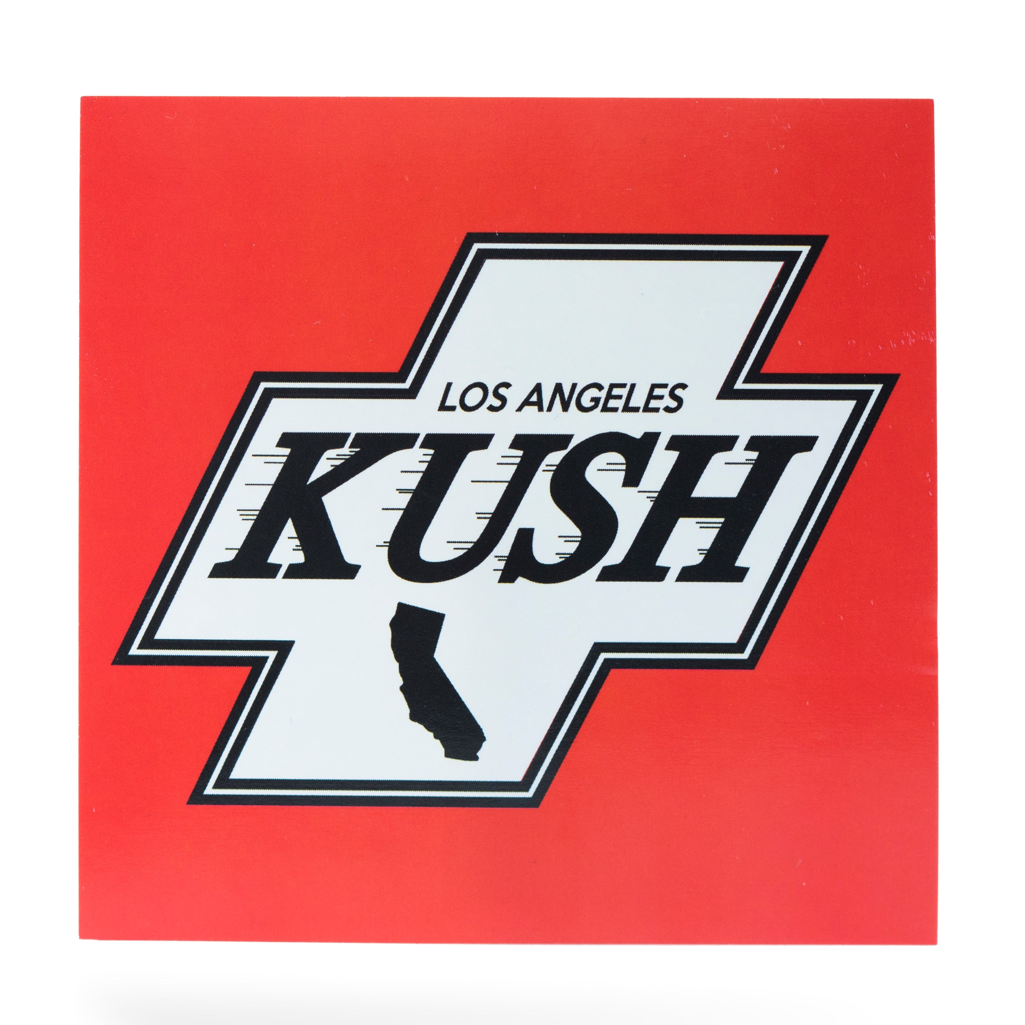 LA Kush Cross Sticker - Red/White